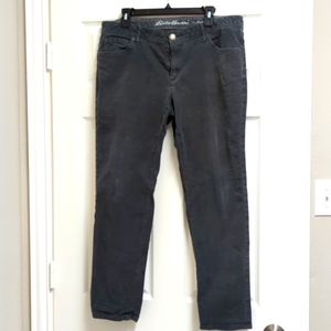 Eddie Bauer Women's Corduroy Jeans Gray 14
